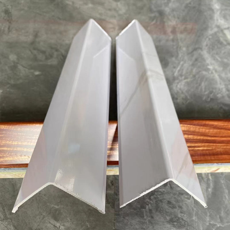 ป้องกันการชนกันในร่ม PVC Wall Corner Guards Wall Edge Trim ป้องกันการชนกัน