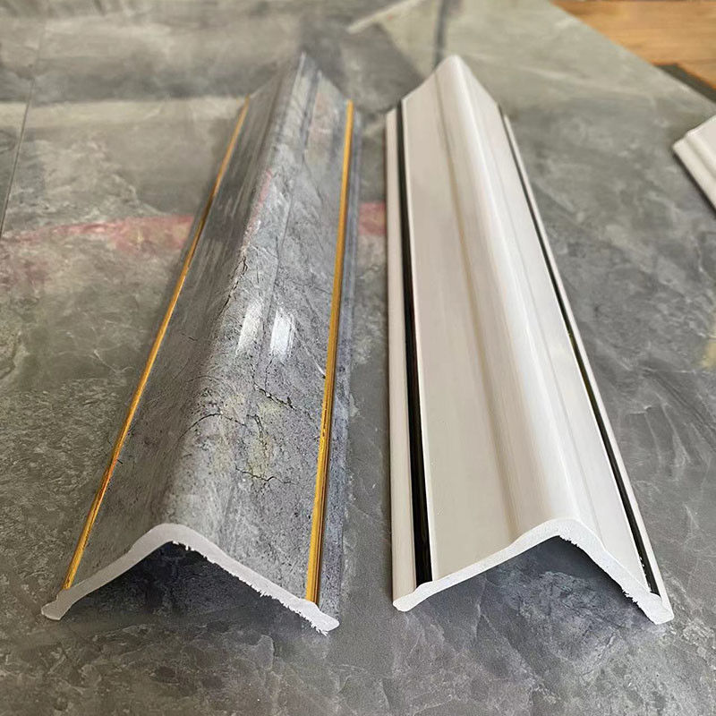 ป้องกันการชนกันในร่ม PVC Wall Corner Guards Wall Edge Trim ป้องกันการชนกัน